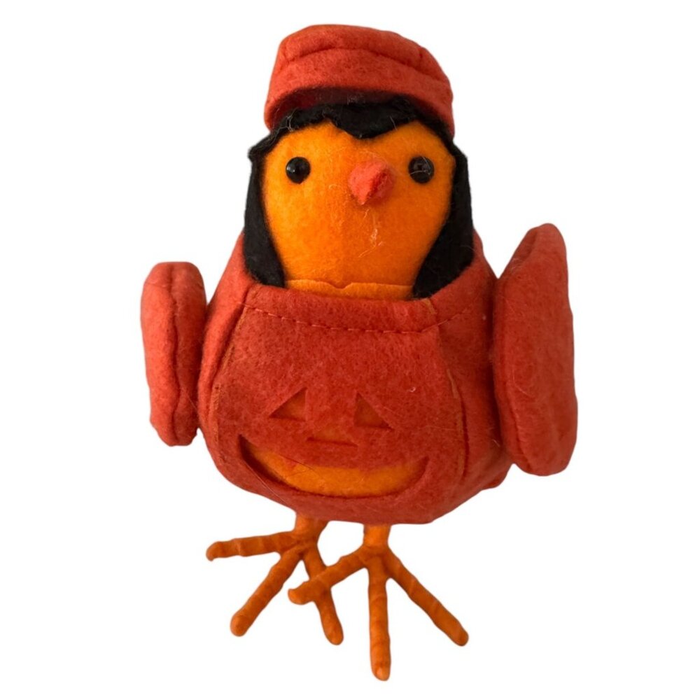 Halloween Bird CARVER Orange Pumpkin Featherly Friend Spritz VGC 2017 Target